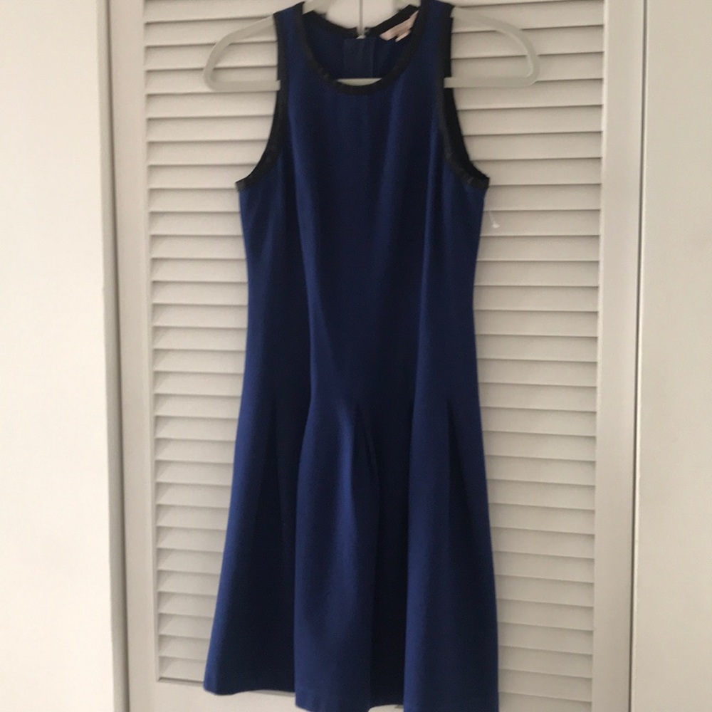 Banana Republic Blue Dress with Black Trim